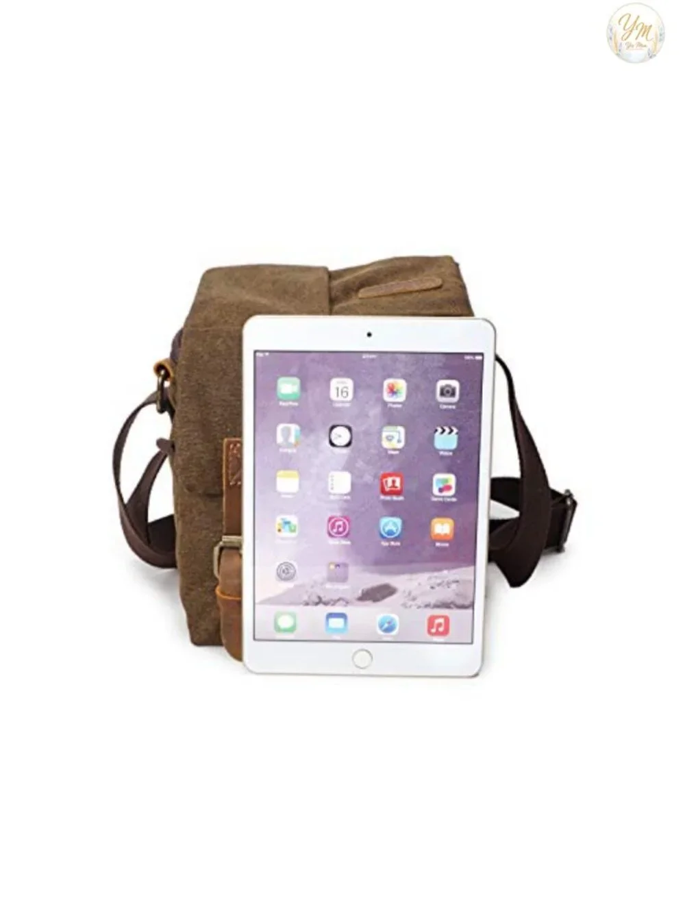 Canvas Leather Camera Bag DSLR SLR Shoulder Messenger Sling